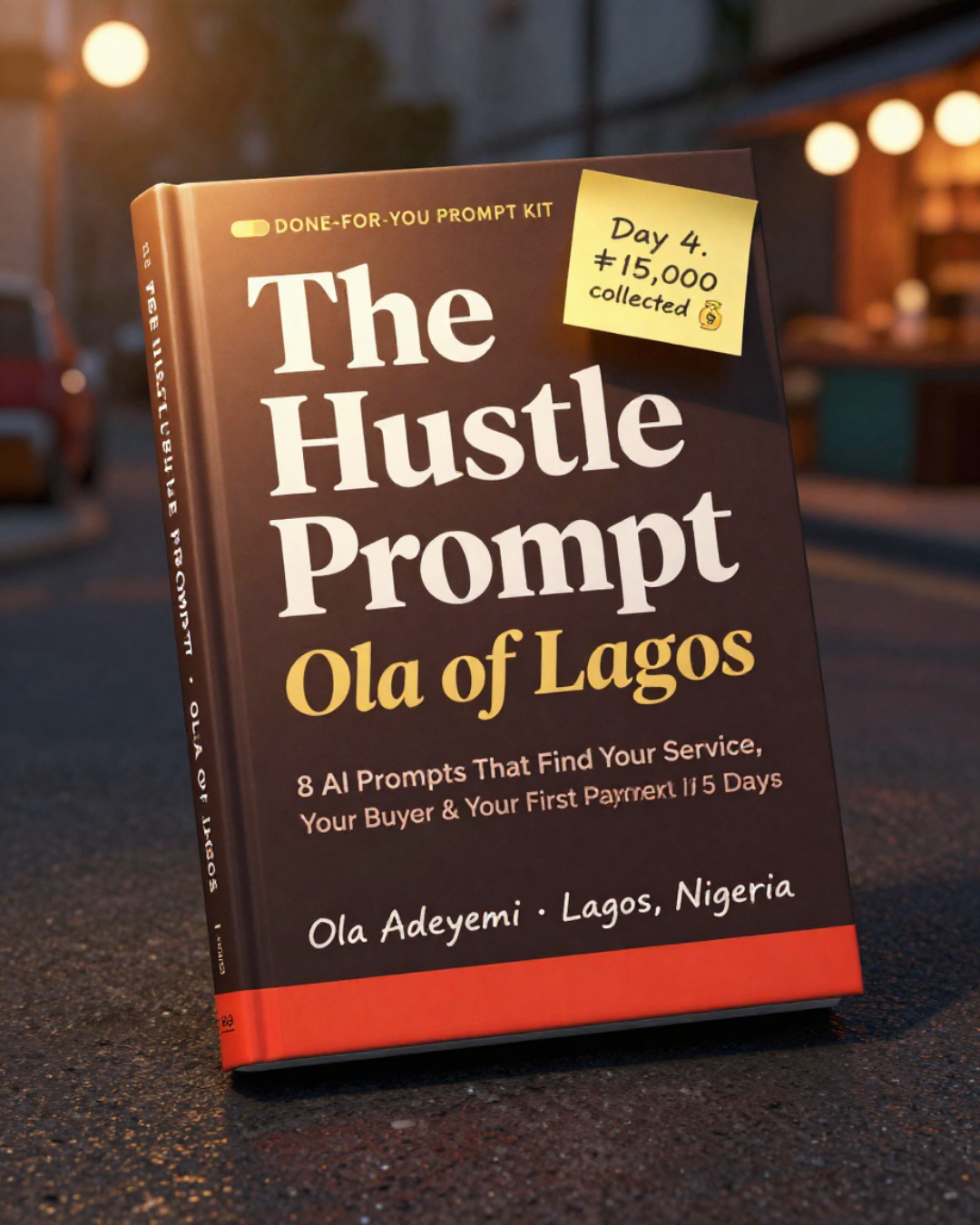 The Hustle Prompt — main product cover mockup
