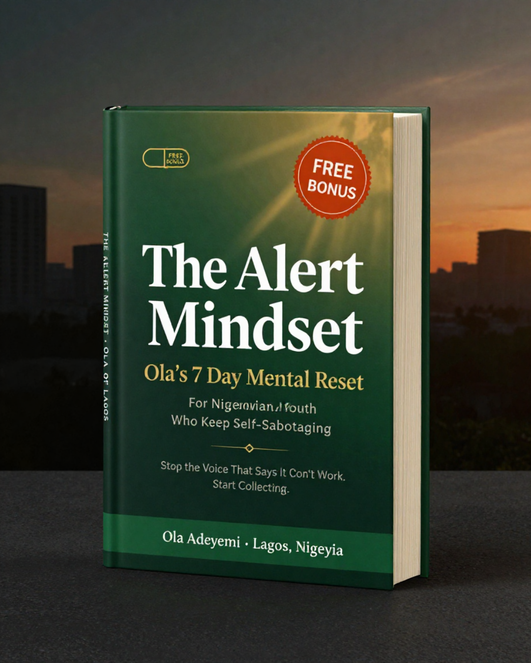 The Alert Mindset — bonus product cover mockup